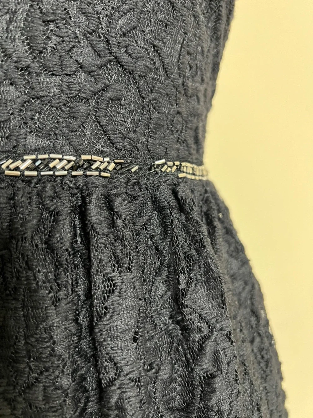 🐼🎬🎓Abercrombie Elegant Black Lace Maxi Dress with Spaghetti Straps